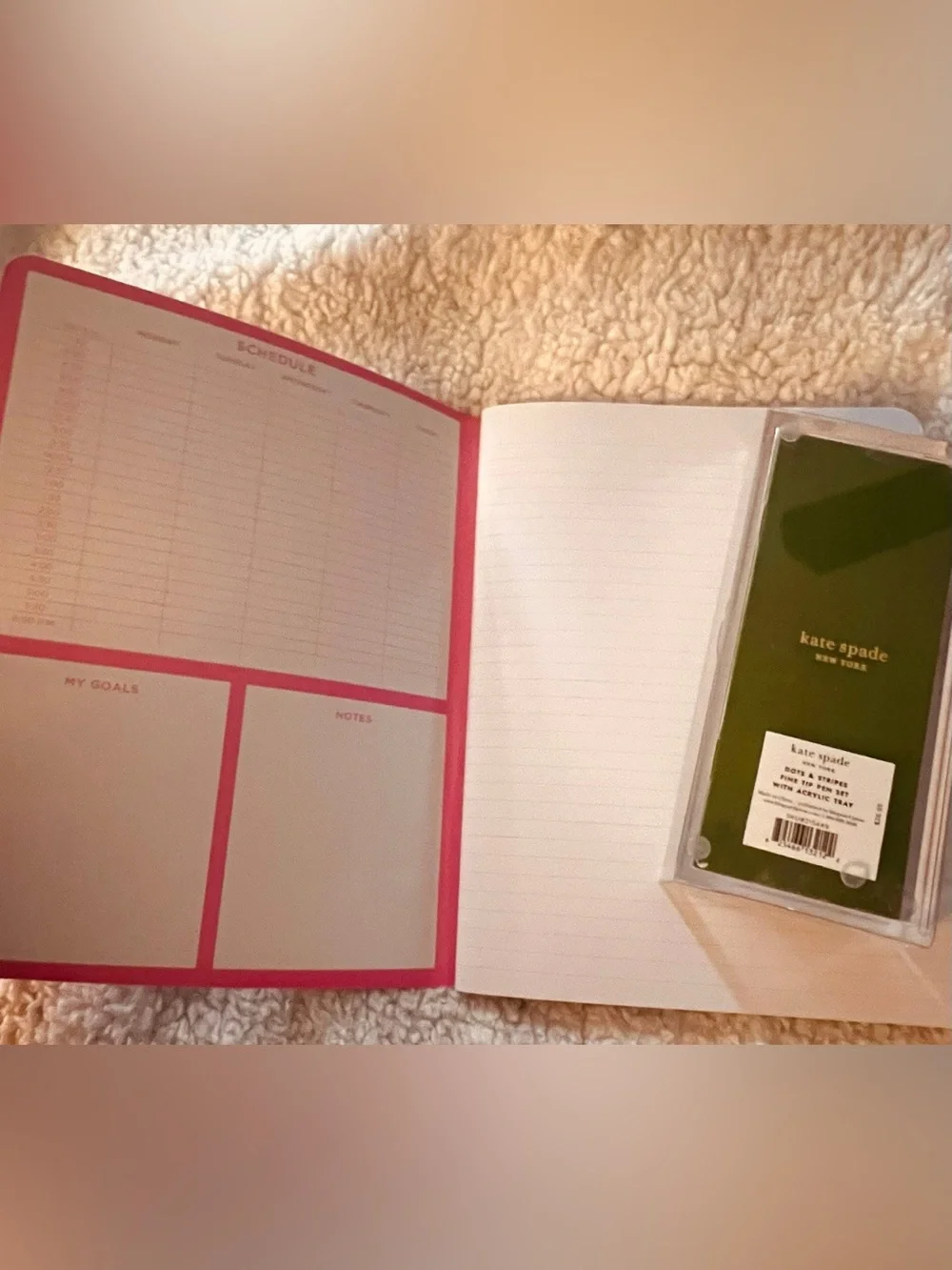 Lily Pulitzer Notebook & Kate Spade Pen Set NWT